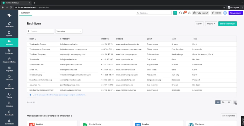 Teamleader CRM-Software