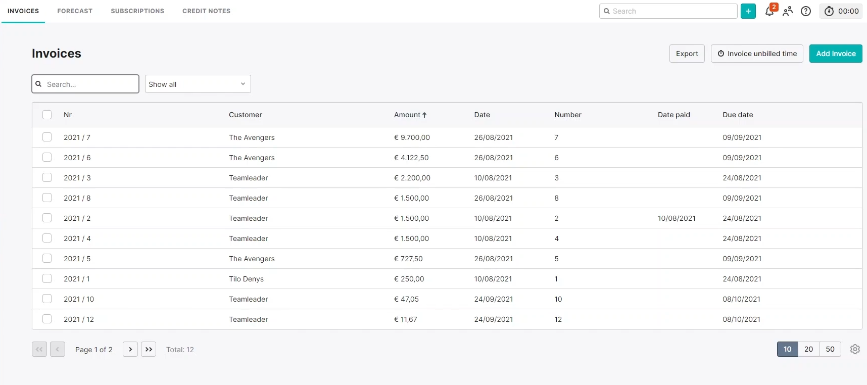 Teamleader factureren