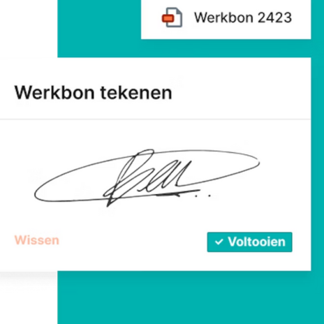 Teamleader werkbonnen